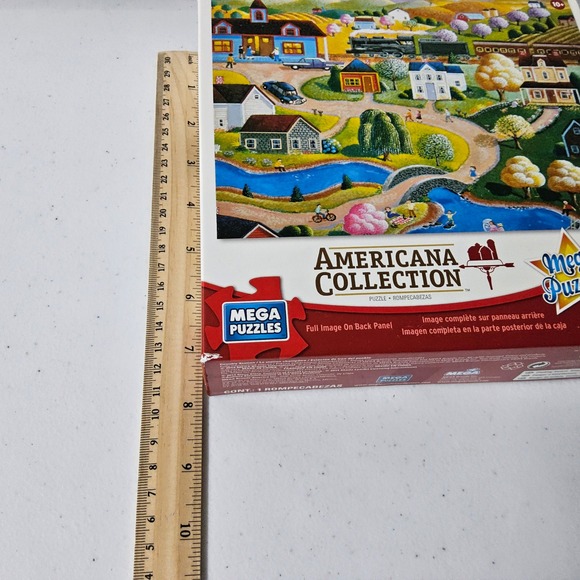 Mega Puzzles Americana Collection Country Station 500 Piece Jigsaw Puzzle - Picture 9 of 10